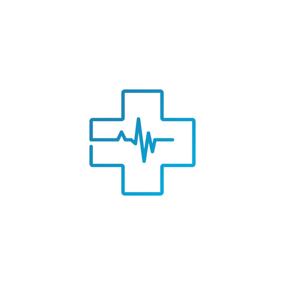 ilustração vetorial gráfico do logotipo do pulso cruzado. perfeito para usar como logotipo médico vetor