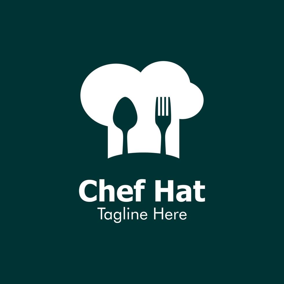 ilustração vetorial gráfico do logotipo do chapéu de chef. perfeito para usar em empresas alimentícias vetor