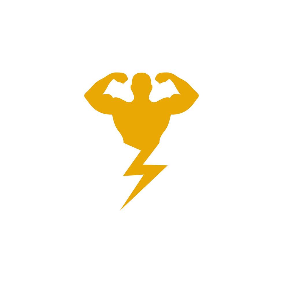 ilustração vetorial gráfico do logotipo do thunder gym vetor