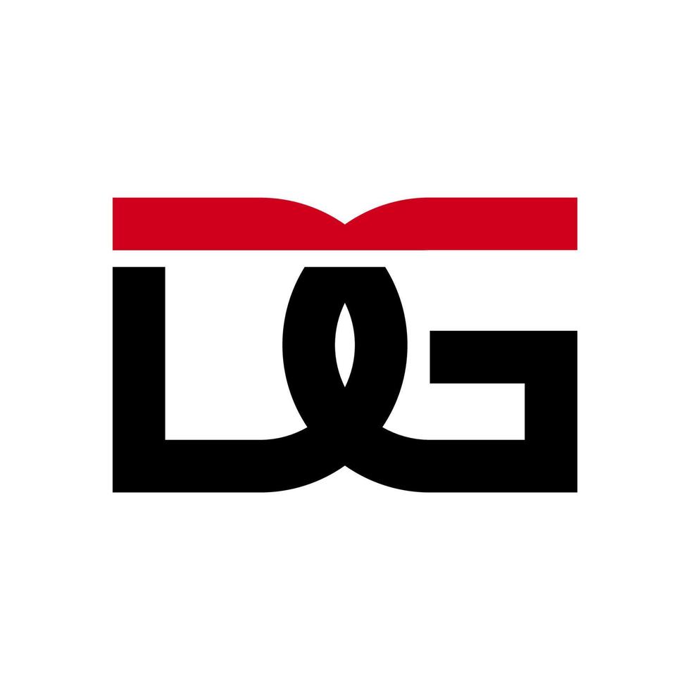 gráfico de vetor de ilustração do logotipo moderno da letra dg. perfeito para usar para empresa de tecnologia