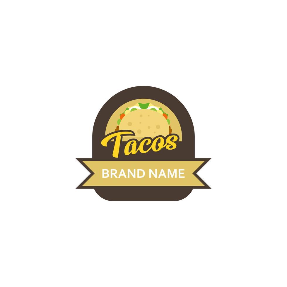 logotipo taco moderno vetor