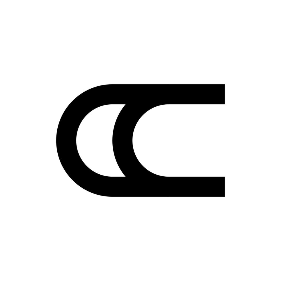 gráfico de vetor de ilustração do logotipo moderno da letra cc. perfeito para usar para empresa de tecnologia
