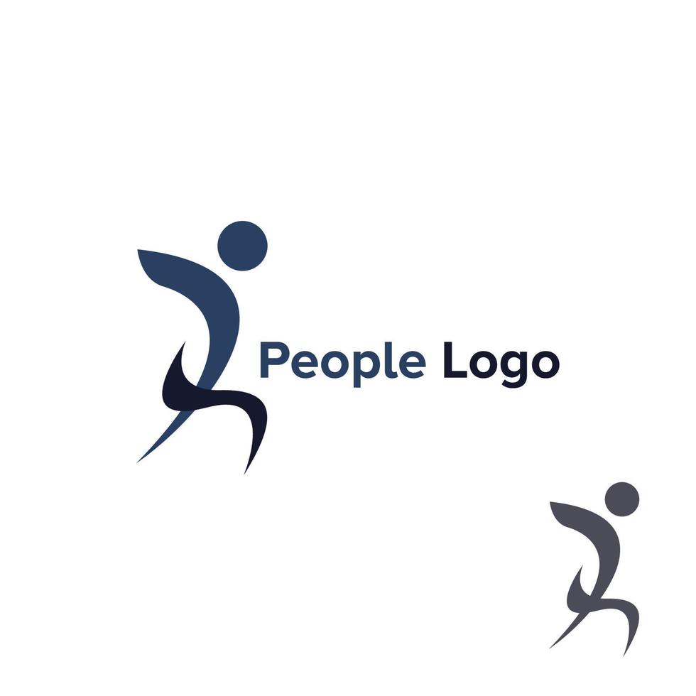 ilustração vetorial gráfico do logotipo de pessoas vetor