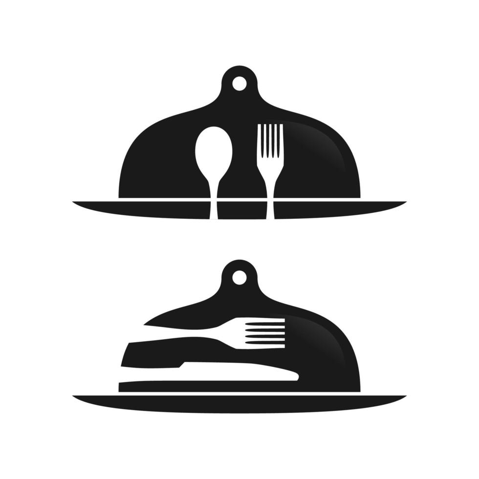 ilustração vetorial gráfico do logotipo de cloche de comida. perfeito para usar em empresas alimentícias vetor