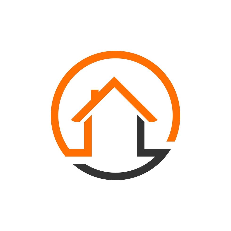 ilustração vetorial gráfico do logotipo da casa moderna. perfeito para usar para empresa de tecnologia vetor
