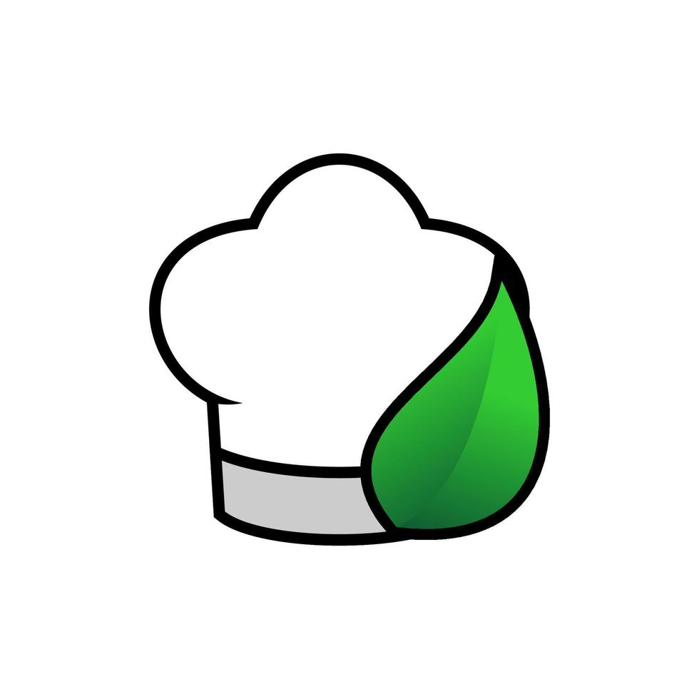 gráfico de vetor de ilustração do logotipo do chef de natureza. perfeito para usar em empresas alimentícias