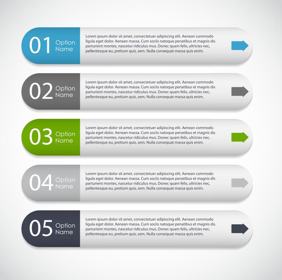 modelos de infográfico para ilustração vetorial de negócios. eps10 vetor