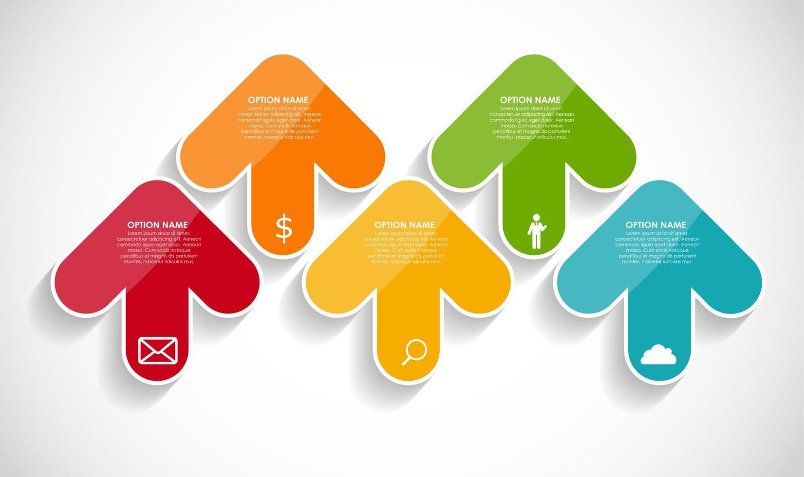 modelos de infográfico para ilustração vetorial de negócios. eps10 vetor