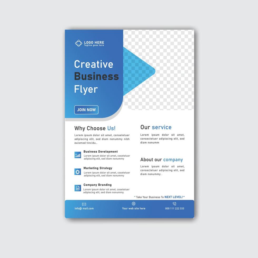 modelo de design de folheto de negócios corporativos vetor