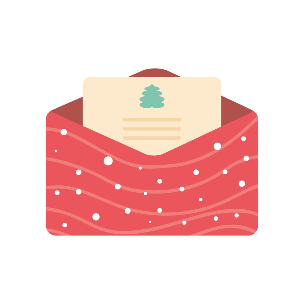 envelope de carta de natal vetor