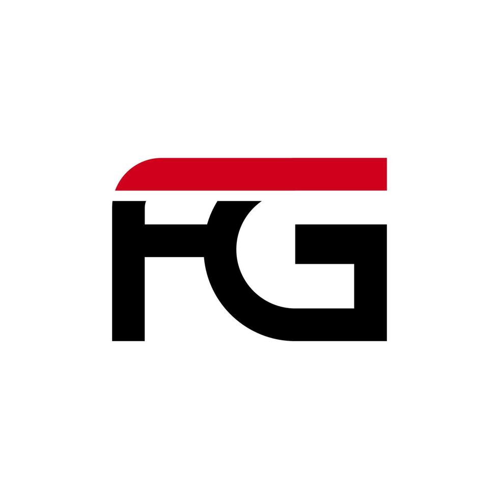 gráfico de vetor de ilustração do logotipo moderno da letra fg. perfeito para usar para empresa de tecnologia