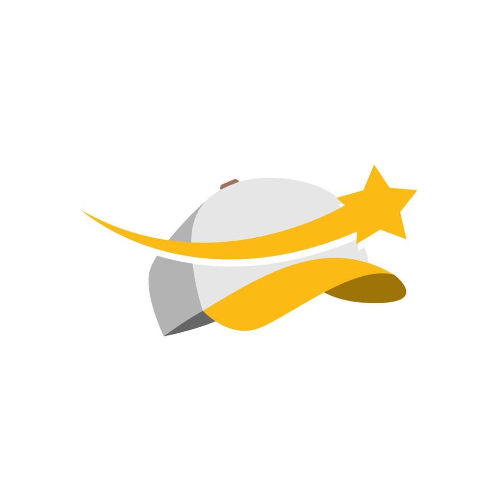 ilustração vetorial gráfico do logotipo do chapéu estrela. perfeito para usar para empresa de tecnologia vetor