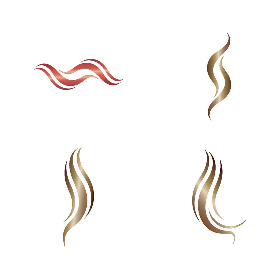 logotipo de cabelo e ícone de vetor de símbolo