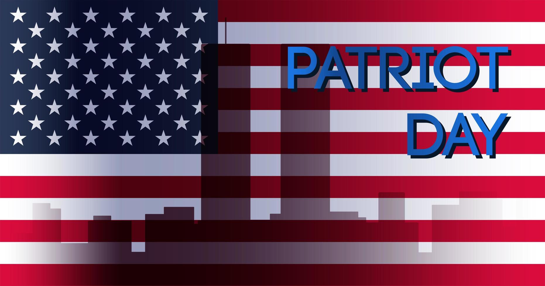 banner do dia do patriota vetor