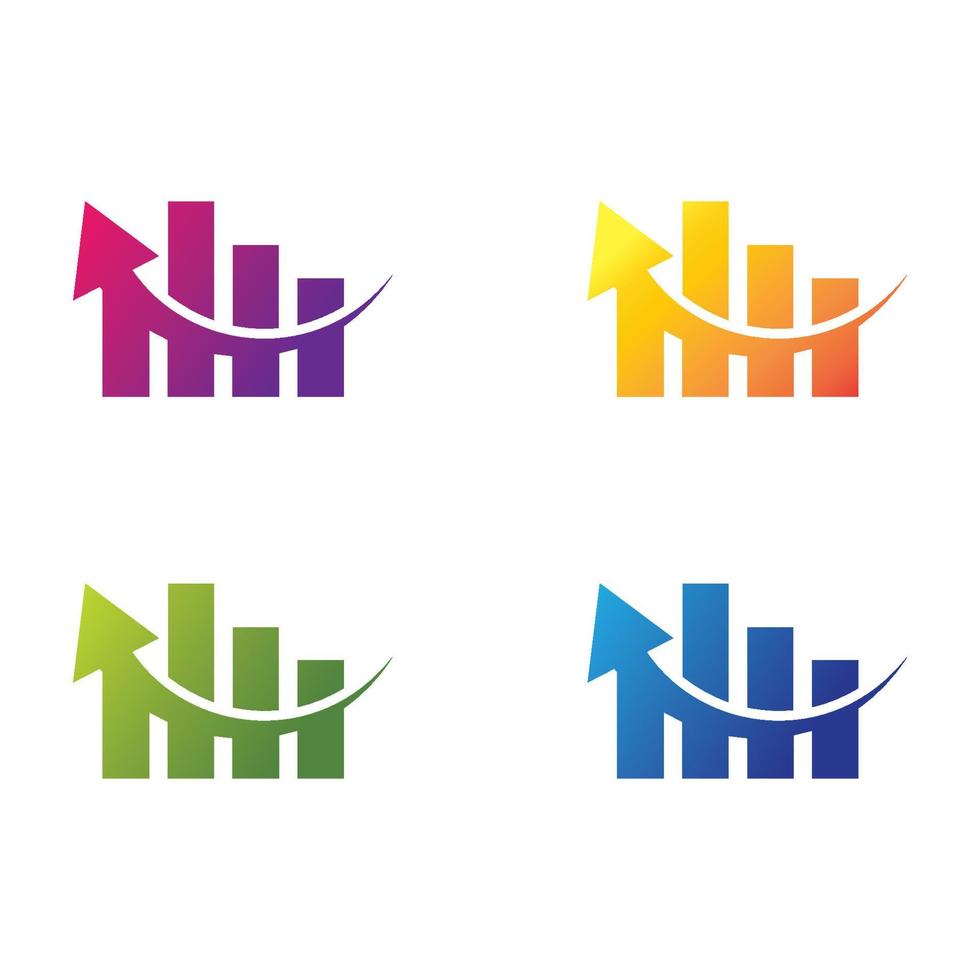 conjunto de ícones de vetor de modelo de logotipo de finanças