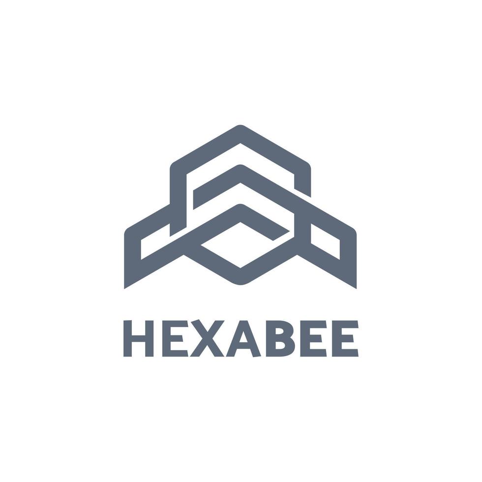 modelo de logotipo hexabee para o logotipo de sua empresa vetor