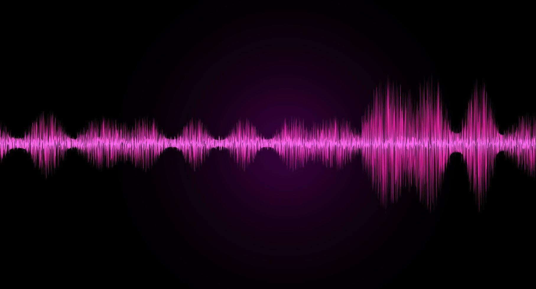 ondas sonoras de luz oscilante. onda do terremoto e conceito da indústria da música. ilustração vetorial. vetor