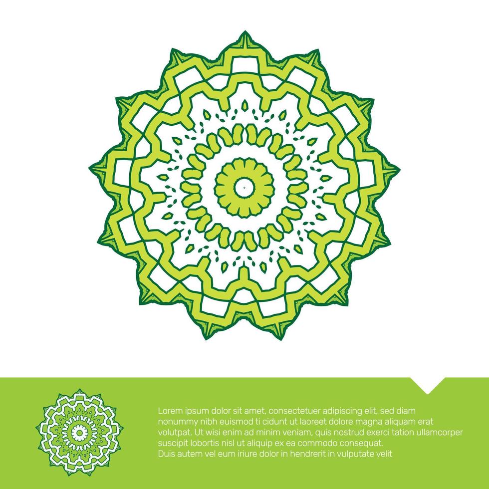 Mandala floral circular para colorir ilustração em vetor grátis