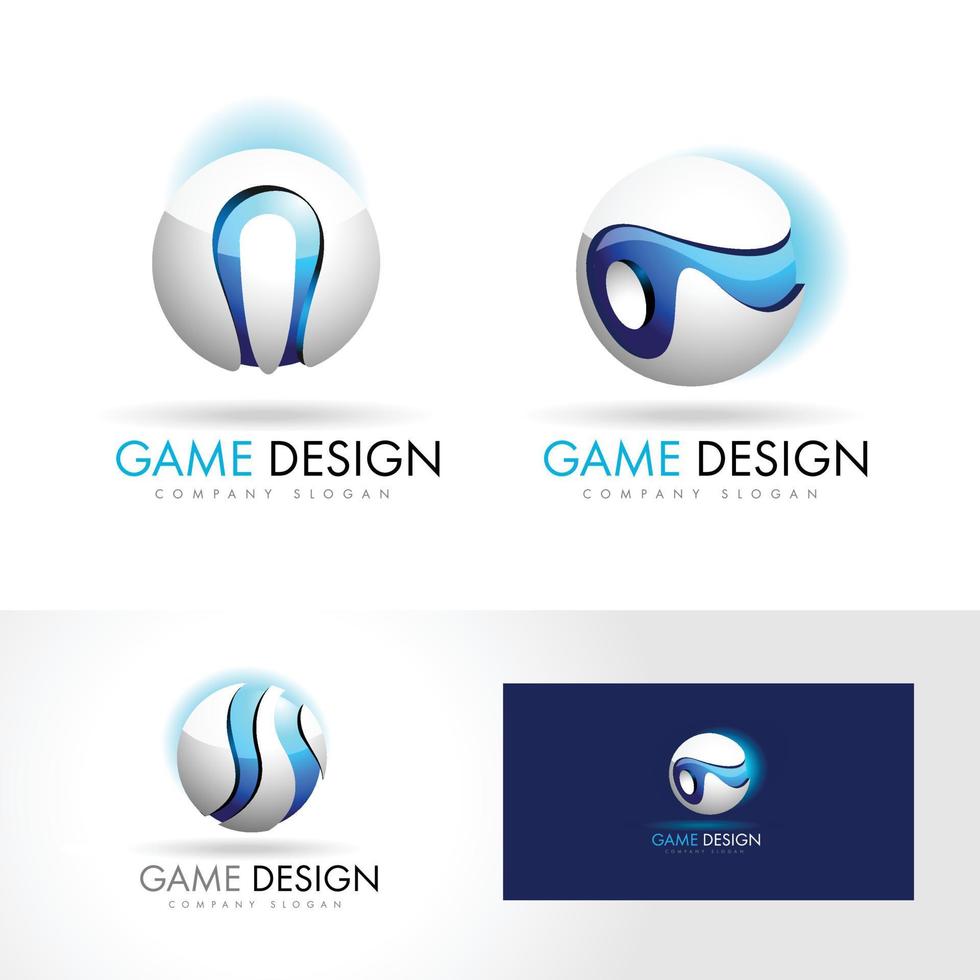 vetor de design de logotipo de esfera