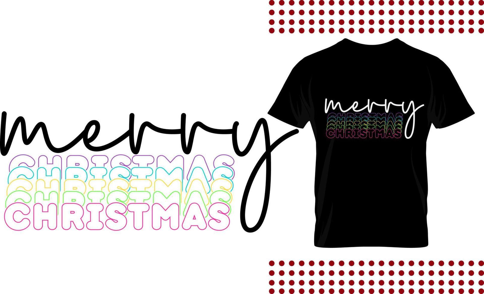 Feliz Natal design retro para impressão. melhor para camiseta, caneca, cartão, pôster vetor