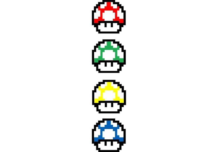 Mario brothers vector 1 up