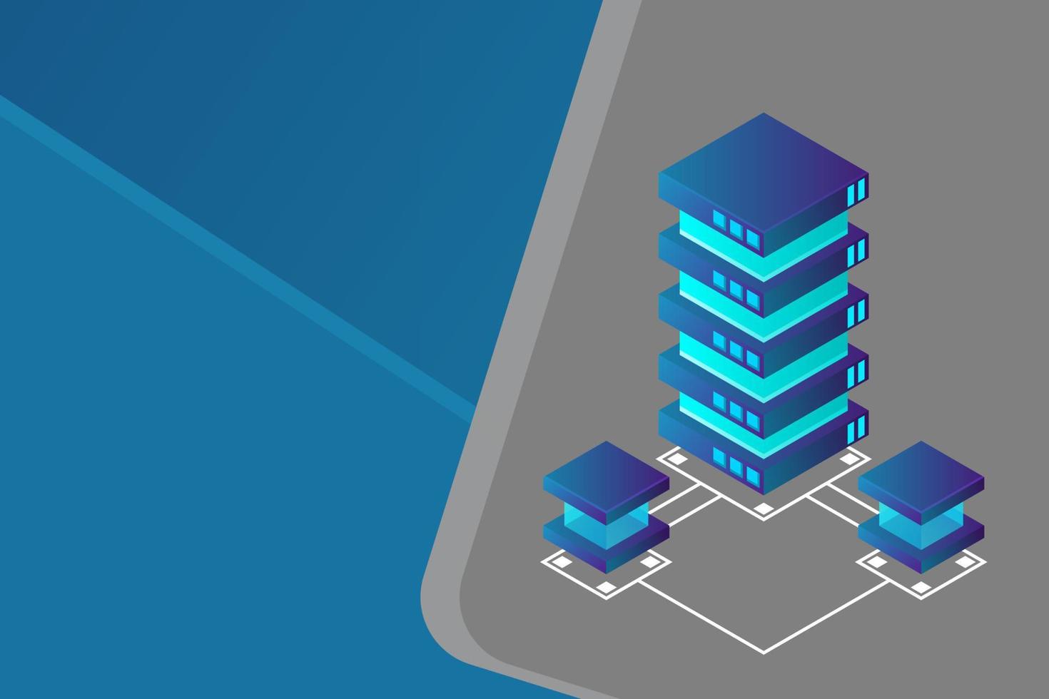 transferência de dados do usuário para o servidor. fluxo de dados. armazenamento de dados. servidor. espaço digital. Centro de dados. big data vetor