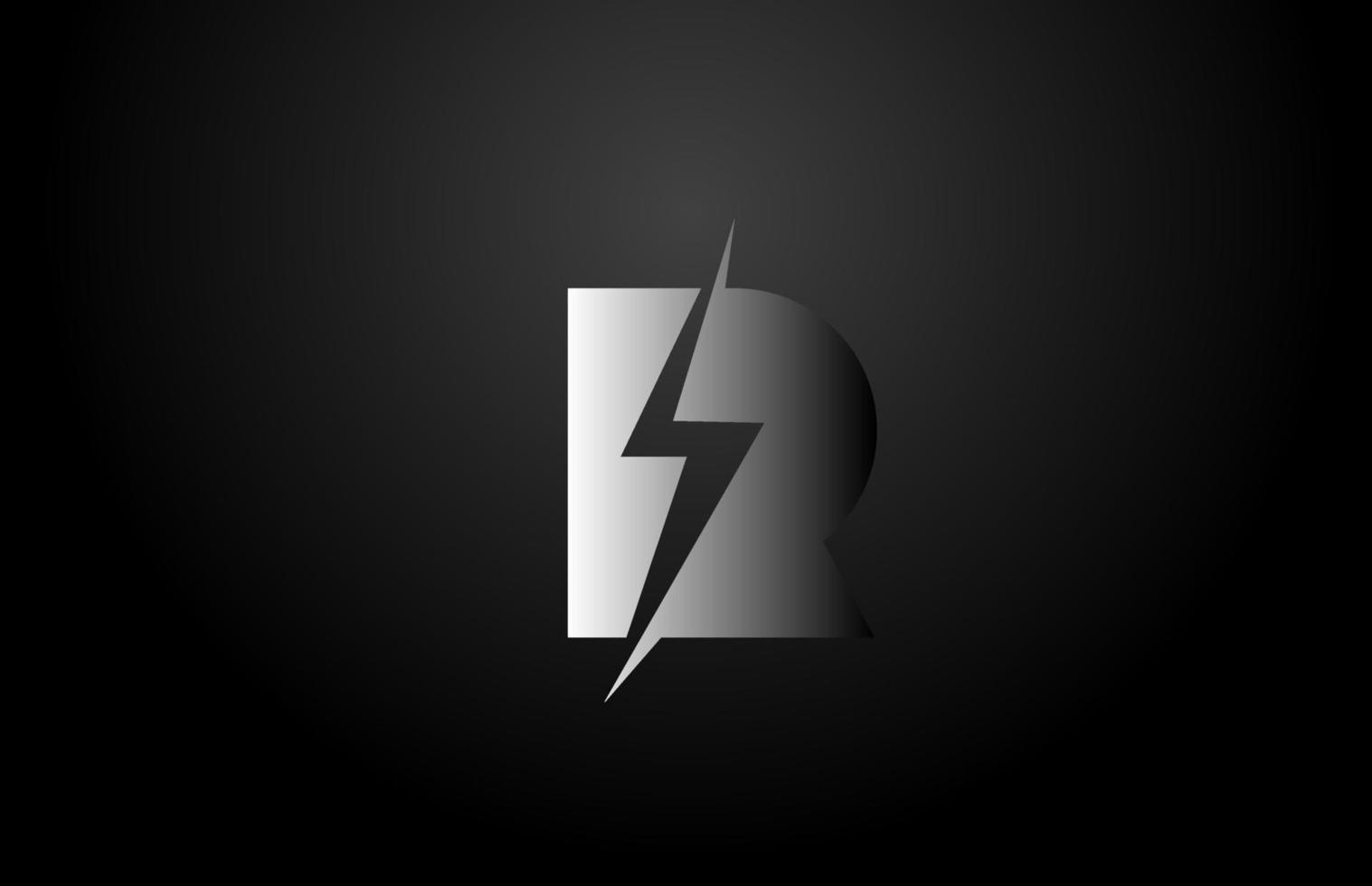 ícone de logotipo de letra do alfabeto r. design criativo para empresa e negócios vetor