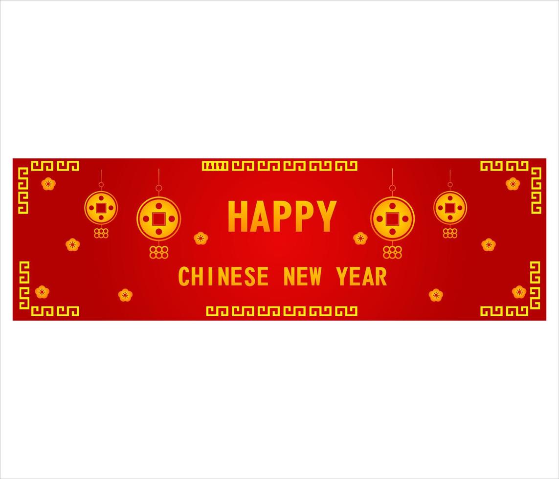 banner design de ano novo chinês vetor