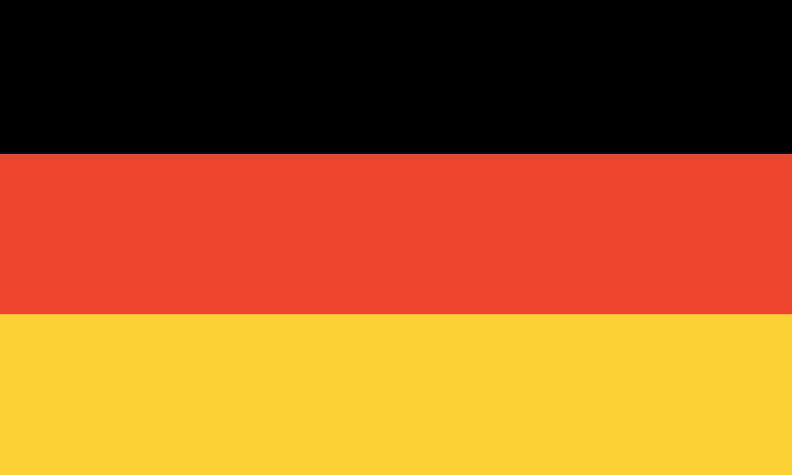 bandeira da Alemanha. proporções corretas. cores oficiais. bandeira nacional da alemanha. vetor