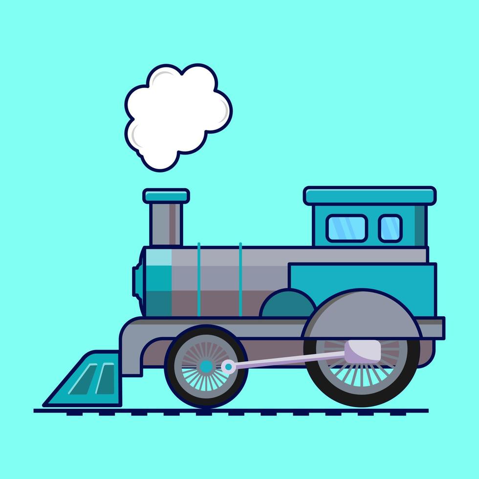 ilustração do ícone do vetor dos desenhos animados do trem