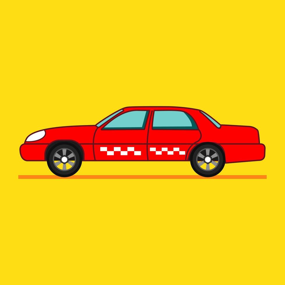 ilustração de ícone de vetor de desenho animado de carro rápido