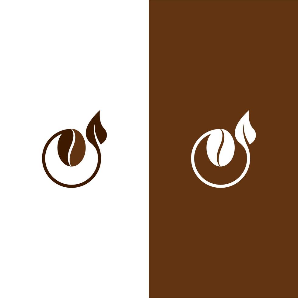ilustração em vetor ícone café em grão