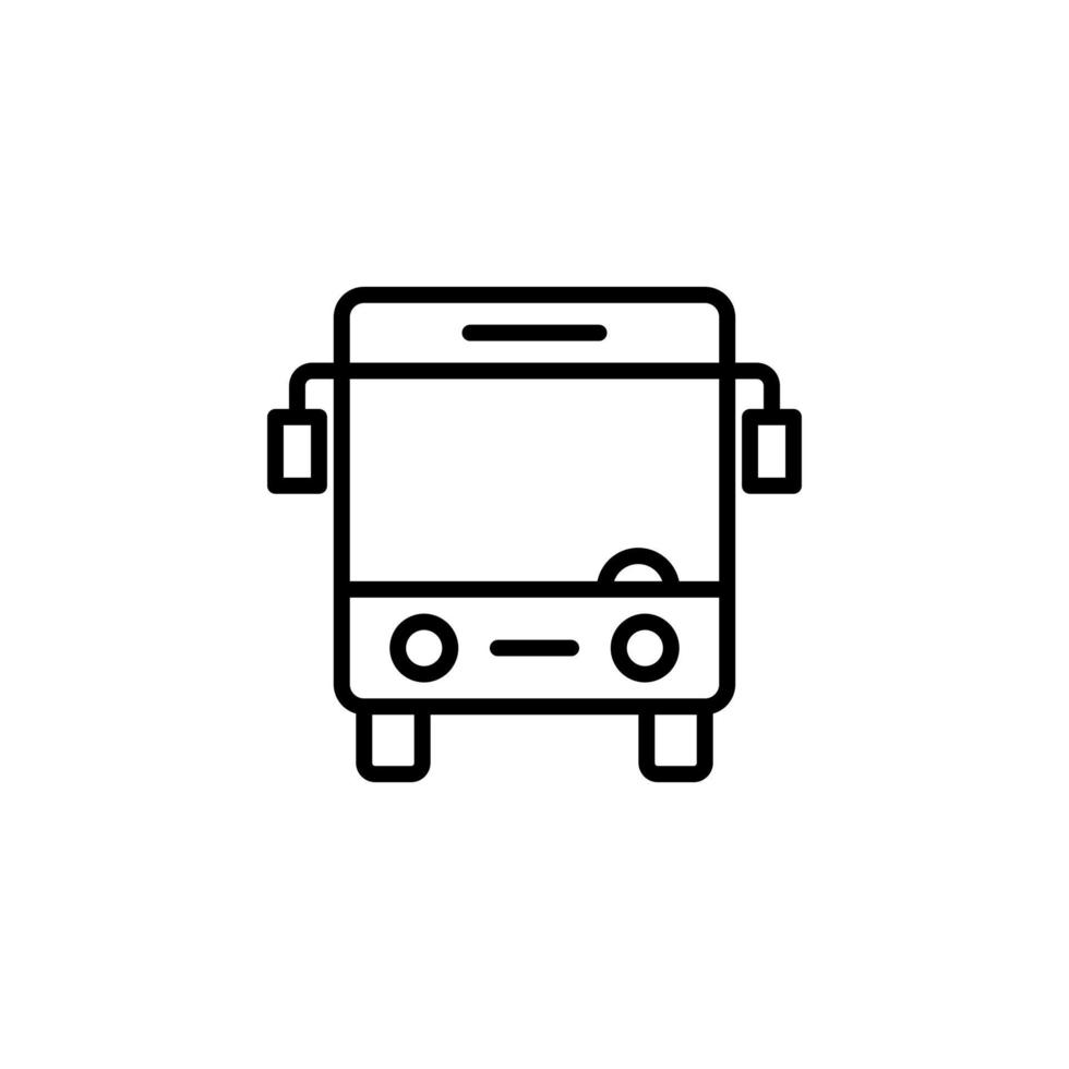 ônibus, autobus, público, ícone de linha de transporte, vetorial, ilustração, modelo de logotipo. adequado para muitos propósitos. vetor