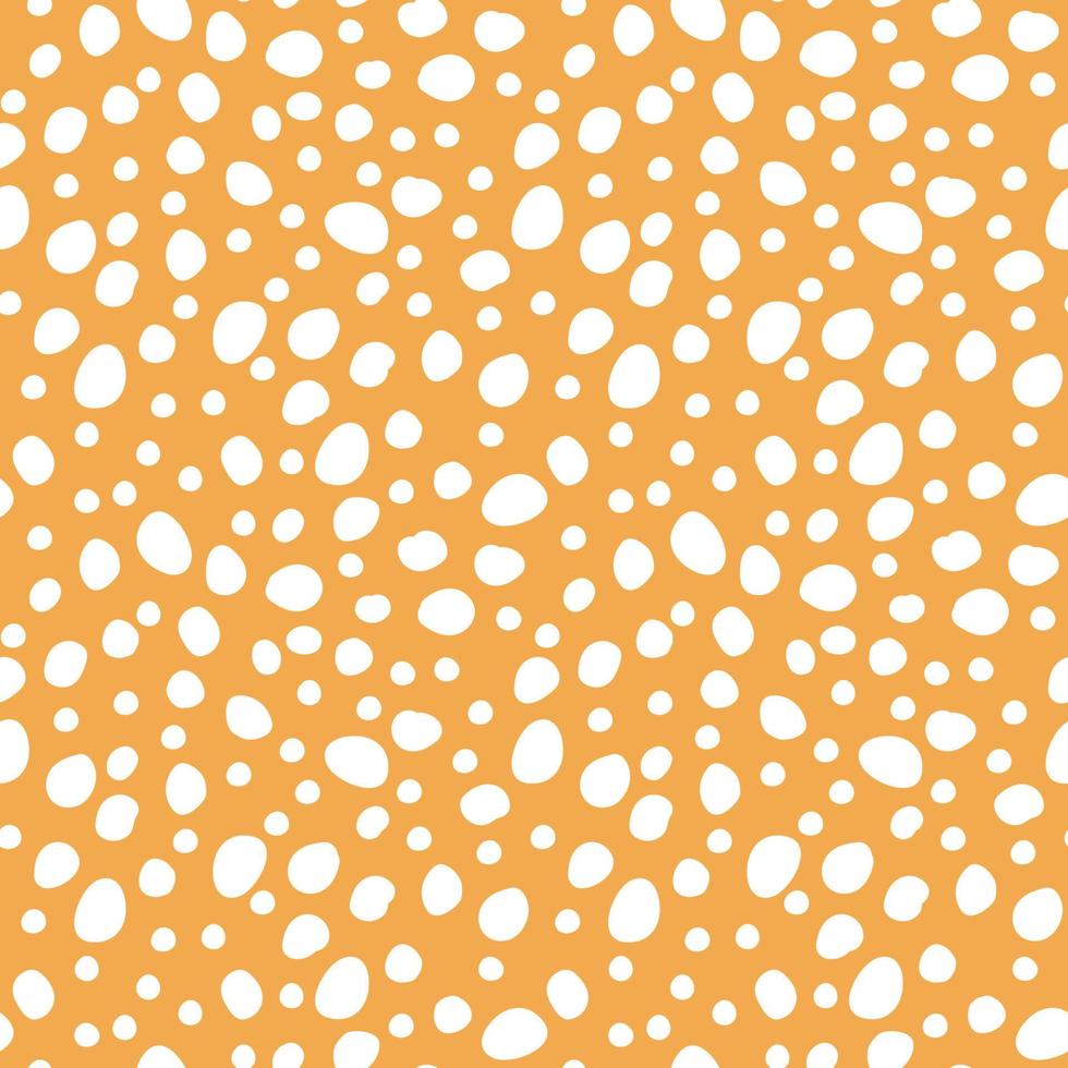 padrão sem emenda abstrato de bolhas. ilustração vetorial em amarelo com círculos ou pontos brancos vetor