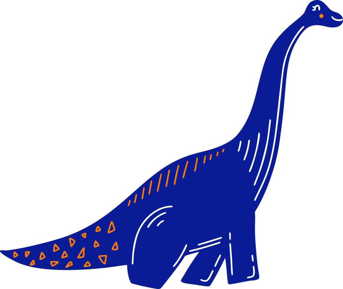 dinossauro crianças azuis vetor