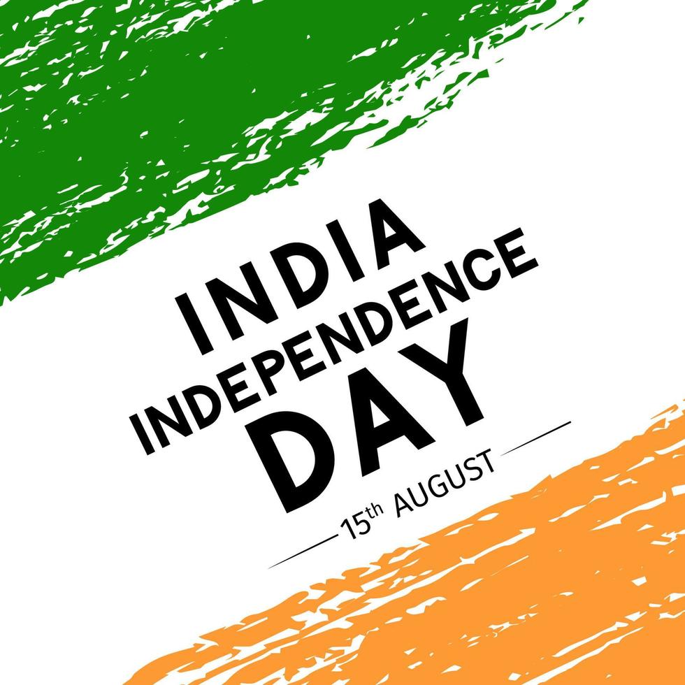 ilustração em vetor dia da independência da Índia. cartaz de tipografia de celebração de feriado indiano. fácil de editar o modelo para banner, panfleto, cartão de felicitações, convite, etc.