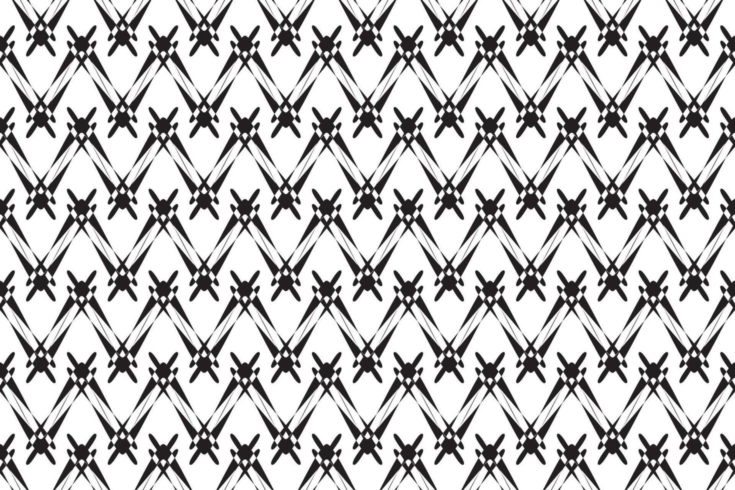 padrão sem emenda com fundo de cor preto e branco, padrão de desenho geométrico. ilustração vetorial. vetor