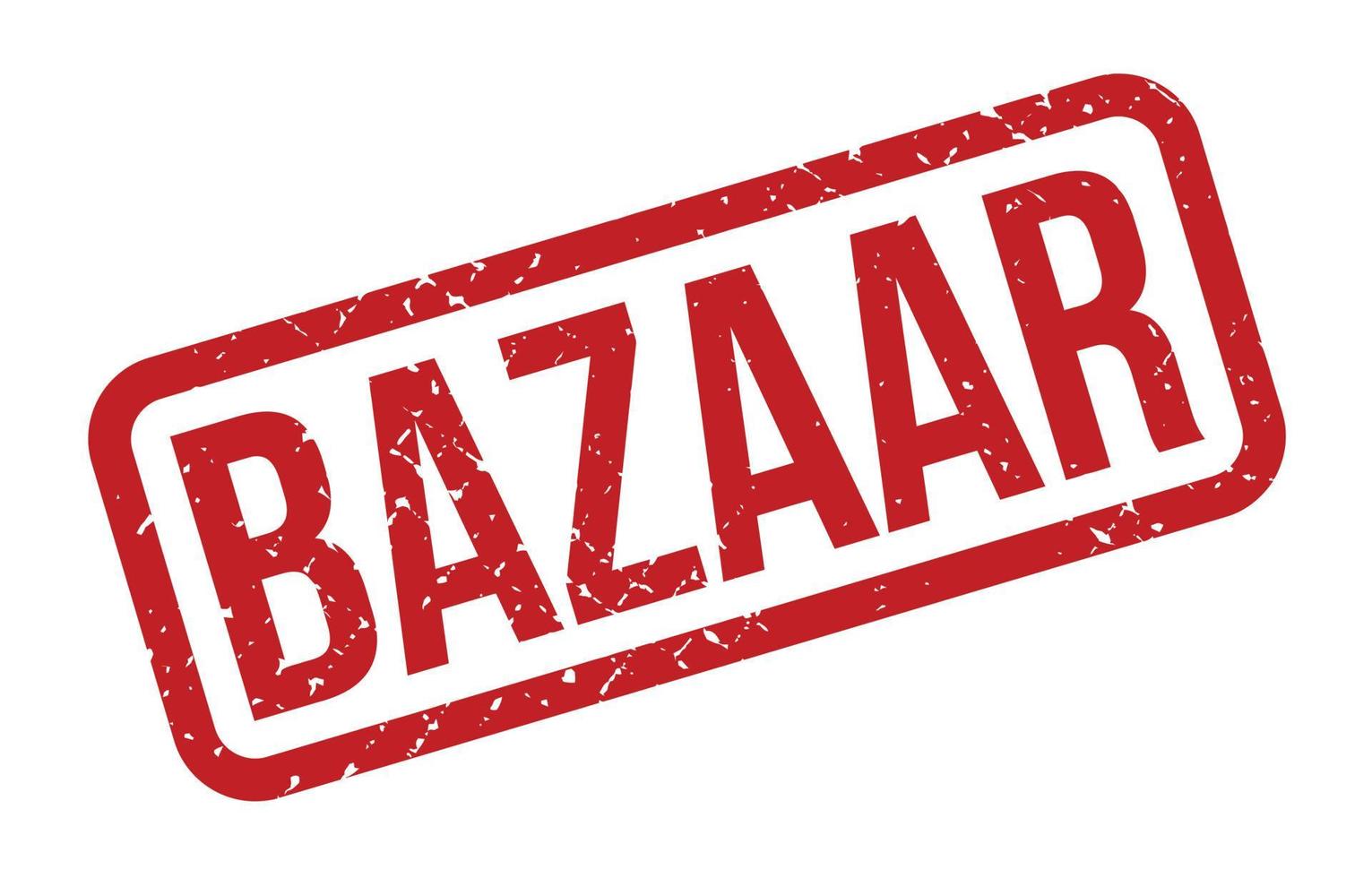 carimbo de borracha do bazar. ilustração em vetor selo grunge de borracha de bazar vermelho - vetorial