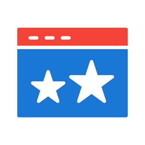 Starred Icon Design vetor