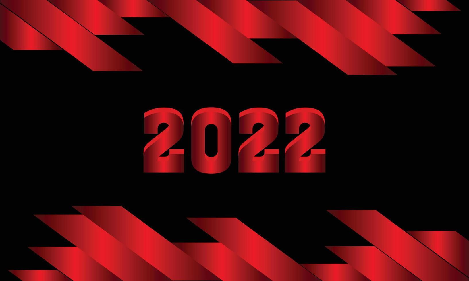 Modelo de vetor de design de plano de fundo 2022