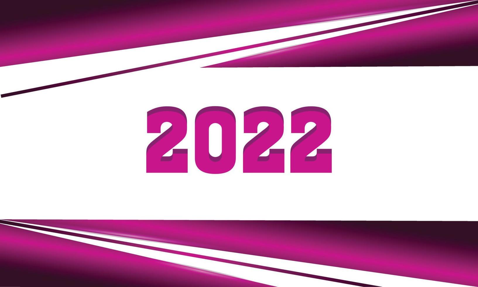 Modelo de vetor de design de plano de fundo 2022