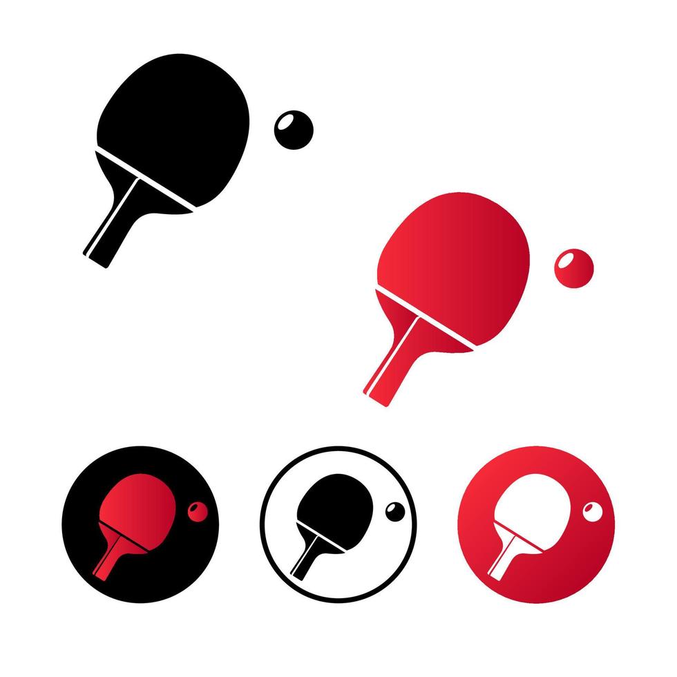 ilustração abstrata do ícone do tênis de mesa vetor