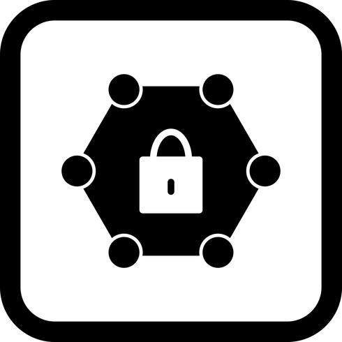 Design de ícone de rede protegida vetor