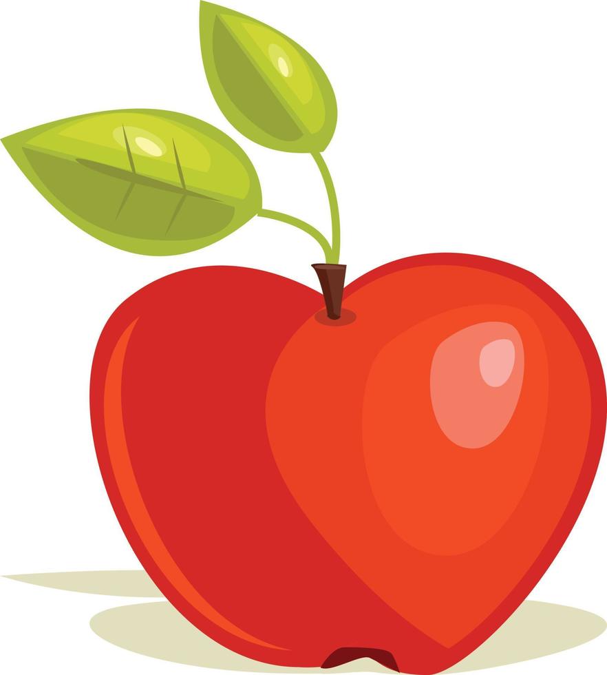 ilustração em vetor maçã fruta