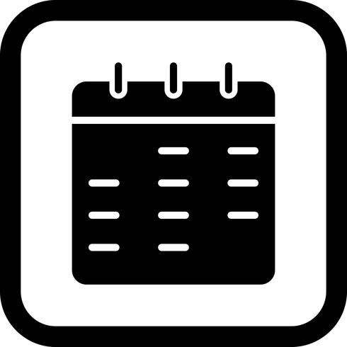 Ícone do calendário vetor