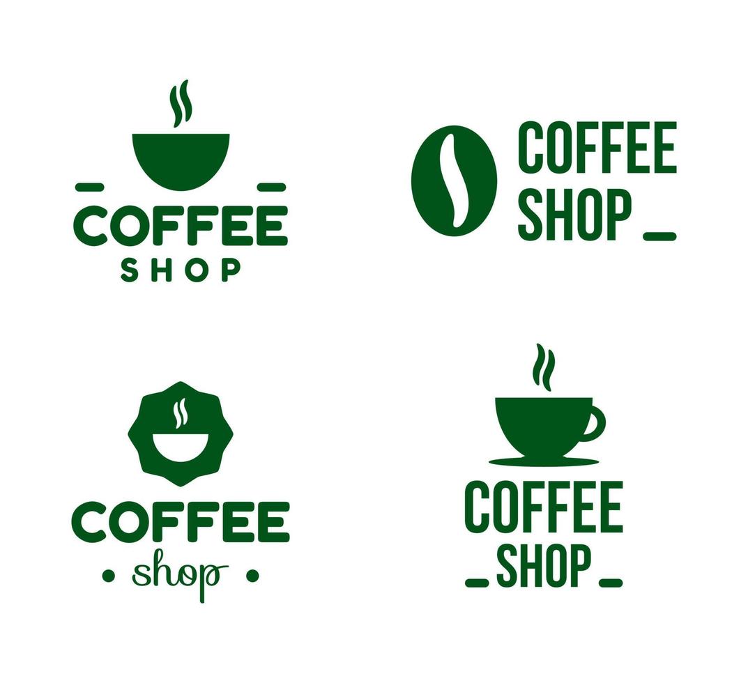 logotipos de cafeteria vetor