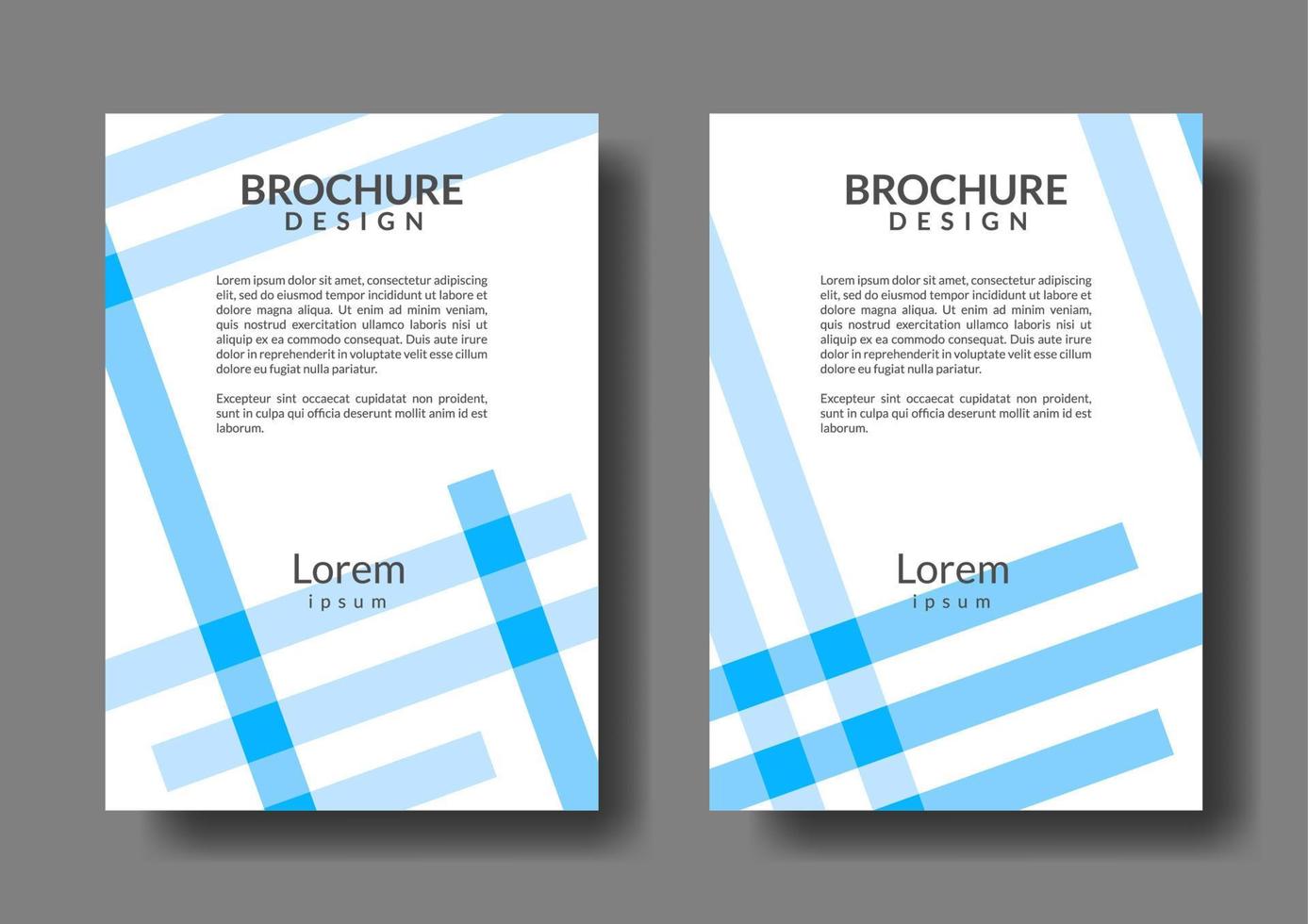 modelo de design de brochura simples e exclusivo vetor