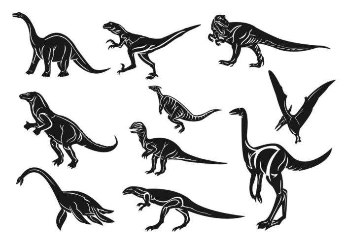 Pacote de vetores de dinossauro