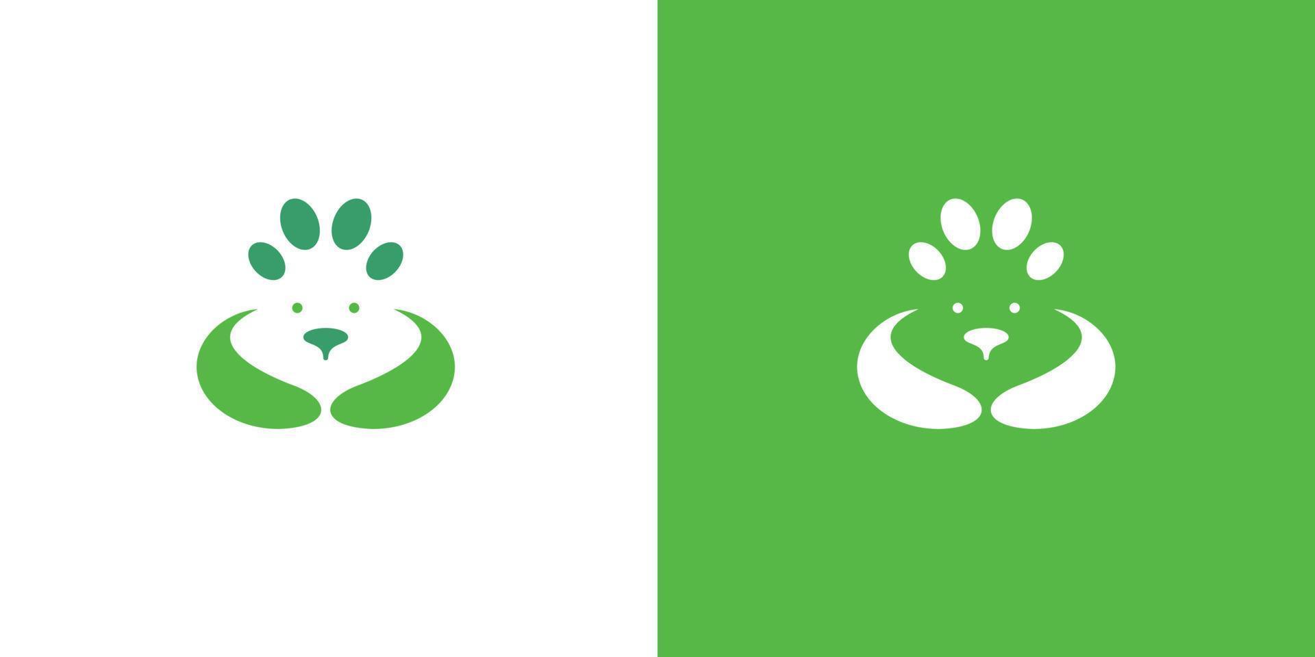 o design de logotipo simples e moderno dos pontos para animais de estimação é adequado para empresas de animais de estimação 1 vetor