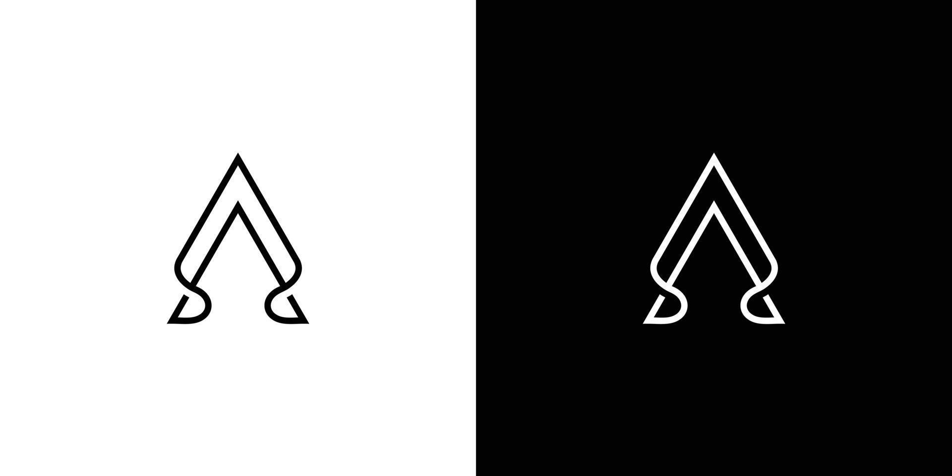 carta moderna e elegante um logotipo com iniciais 4 vetor